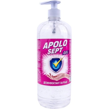 Apolo Sept Дезинфекциращ препарат за ръце Apolo Sept, гел, с помпа, 1 L (5070200064)