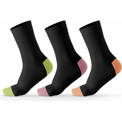 Pidilidi dámské vysoké ponožky bambusové 3pack PD0153-01 černá