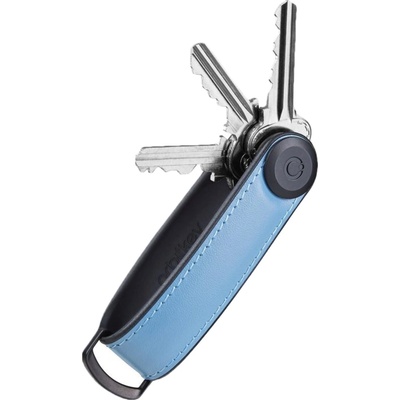 Klíčenka z prémiové nappa kůže Orbitkey 2.0 Hybrid Leather Lake blue