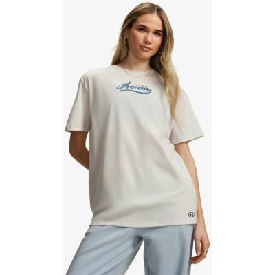 Under Armour Rival Wordmark Graphic SS Summit White Aegean Blue
