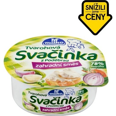 Milko Tvarohová svačinka zahradní směs 140 g