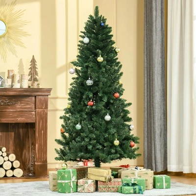 HOMCOM Umělý vánoční stromek 180 cm zelený