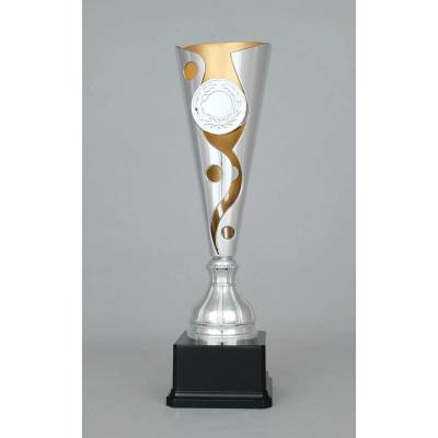 Stříbrno zlatý sportovní pohár 34 39 cm 39 cm
