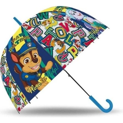 Deštník Tlapková patrola průhledný