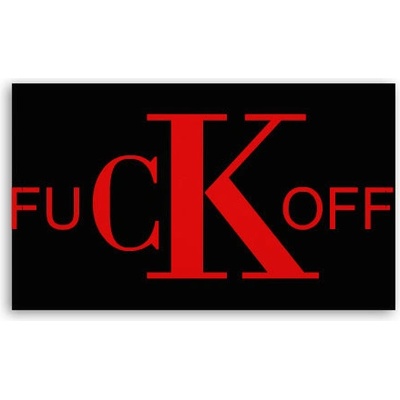 Fotoobraz 120x70 cm velký Fuck off