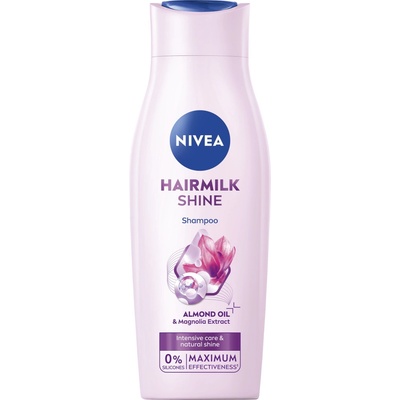 Nivea Hairmilk Natural Shine ošetrujúci šampón 400 ml