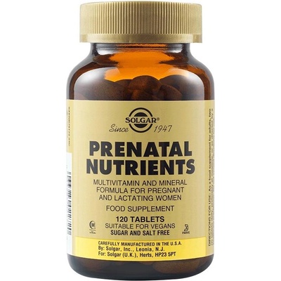 Solgar Prenatal Nutrients, 120 таблетки, Solgar