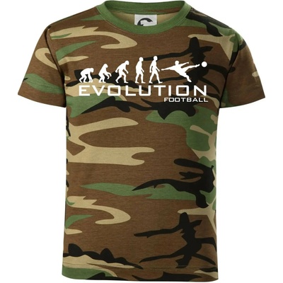 Evolution Football maskáčové triko hnědý maskáč