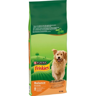 Friskies Balance kuřecí hovězí zelenina 12 kg