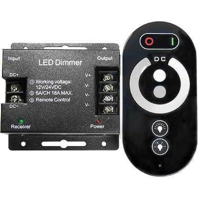 ELMARK Rf ДИМЕР ЗА led ЛЕНТА 18a(216-432w) 12-24vdc (99leddimmer4)