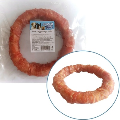 JUKO Donut s kuřecím masem měkký Snacks 225 g