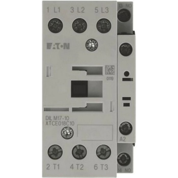 Eaton Контактор EATON DILM17-10(42V50HZ, 48V60HZ), 277000 - 3 полюса, 380 V 400 V 7, 5 kW, 1 N/O, 42 V 50 Hz, 48 V 60 Hz, AC работа, Винтови клеми (277000)