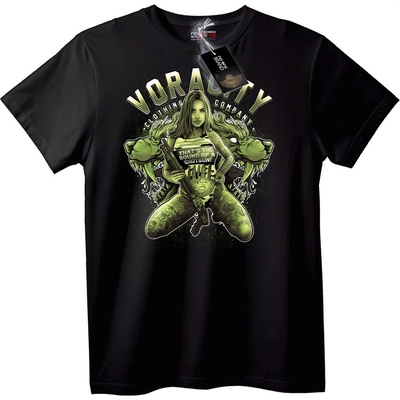 NOONEBRAND Тениска Voracity с пушка - 7XL, Black