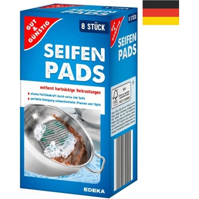 G & G Edeka Mydlové hubky na čistenie panvíc, hrncov a grilu 8 ks