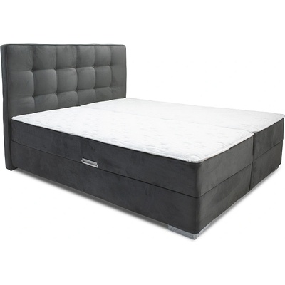 Мебели КАМБО Тапицирано легло Boxspring сиво Belajio B4 Aria 17 K3