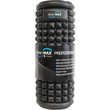 Kine-MAX Professional Massage Foam Roller – Masážny valec – Čierny