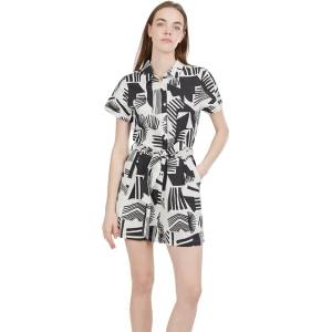 FUNDANGO Senna short sleeve romper - White (Inka)