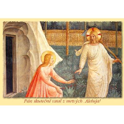 Paulínky Velikonoční pohled Noli me tangere – Fra Angelico (Aleluja 10)