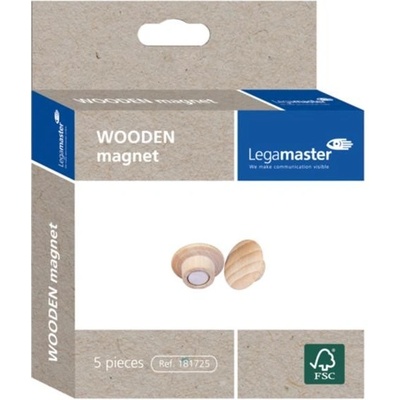 Legamaster Magnety na tabule drevené 5 ks