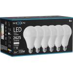 Mexen Nova 6x LED крушка E27, A95, 25W, неутрална - 4000K, 2625 lm - L100-E27-2540-01x06 (L100-E27-2540-01x06)