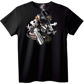 NOONEBRAND Тениска Градски Воин - S, Black