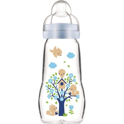 Mam láhev skleněná Feel Good bílá 260ml