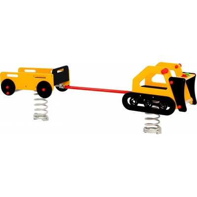 PlaygRound System Zostava pružinových hojdačiek Buldozér s vozíkom