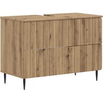 vidaXL Шкаф за мивка в баня ZWOLLE Дъб артизан 82 x 41 x 58, 5 см (896364)
