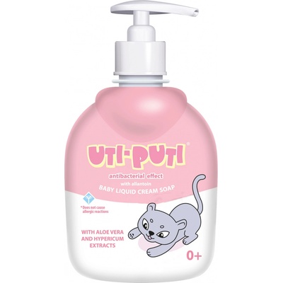 Uti-Puti tekuté krémové mýdlo s extraktem z aloe vera a třezalkou pro děti 0+ 300 ml