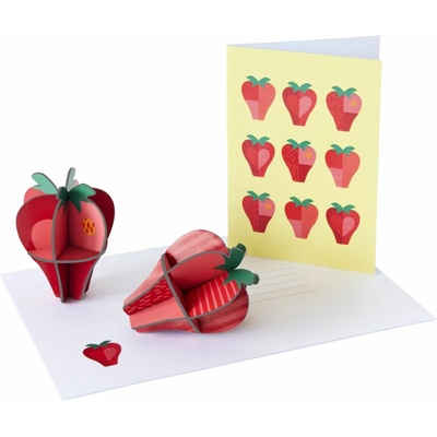 Přání Studio Roof + 3D Strawberries / Jahody