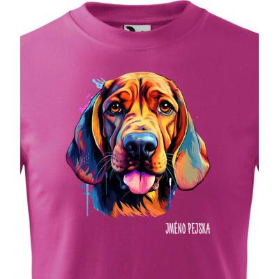 Dětské tričko Bloodhound Purpurová Canvas Dětské tričko 2430