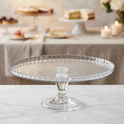 Pasabahce Patera stála na koláč sklenená Plateu stojan na tortu 32cm