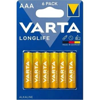 VARTA 4103101416 Longlife AAA (LR03) алкални микробатерии за моливи 6 бр (4103101416)