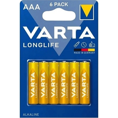 VARTA 4103101416 Longlife AAA (LR03) алкални микробатерии за моливи 6 бр (4103101416)