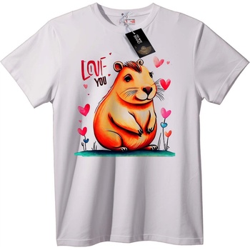 NOONEBRAND Тениска Love You Hamster - M, Black