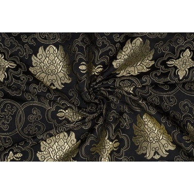 Brokát leknín, zlato-černý