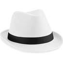 Klobouk Fedora Bílo černá