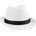 Klobouk Fedora Bílo černá