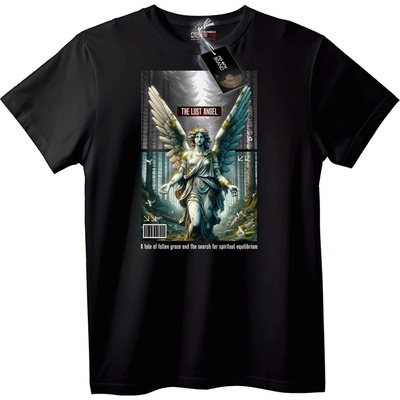 NOONEBRAND Тениска Изгубеният ангел - 2XL, White