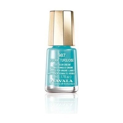 Mavala Minicolor Nail Care Lak na nehty 987 Vibrant Turquoise 5 ml