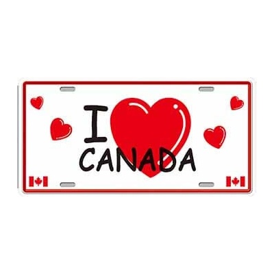 Ceduľa značka I Love Canada
