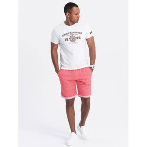 Ombre Clothing Червени мъжки къси панталони на райета Ombre Clothing Ombre Clothing | Cherven | МЪЖЕ | XXL