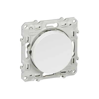 Schneider Electric SE Девиаторен ключ 10А цвят Бял Odace /до изчерпване/ - S520203 (S520203)