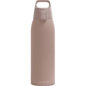 SIGG - Insulated drinking bottle - Thermos bottle Shield Therm One Dusk carbonated drinks - Leak-proof - Dishwasher safe - BPA-free - 90% recycled stainless steel - Warm gray - 1L - 6021.50 (6021.50)