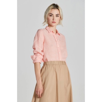 Gant reg linen chambray shirt ružová