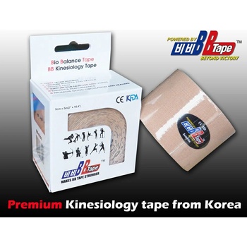 BB Tape Ice kineziotejp z hodvábu béžová 5m x 5cm