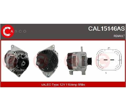 Alternátor CASCO CAL15146AS