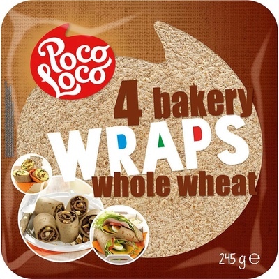 POCO LOCO ПЪЛНОЗЪРНЕСТИ ТОРТИЛИ (4 БР. , 25 СМ)