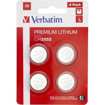Verbatim Lithium CR2032 4ks 49533