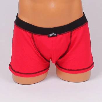Image 1 of Мъжки боксер в ярко червен цвят с черен ластик